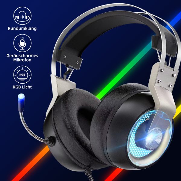Grünes Gaming-Headset – Bild 3